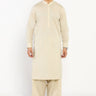 Beige Cotton Casual Shalwar Kameez For Men - Prime Point Store