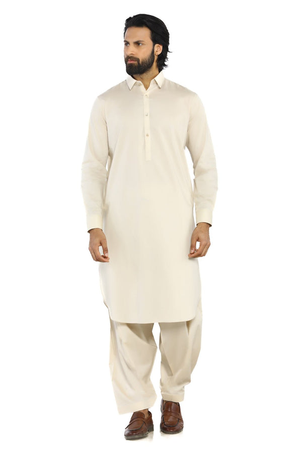 Beige Men Wash & Wear Shalwar Kameez - Prime Point Store