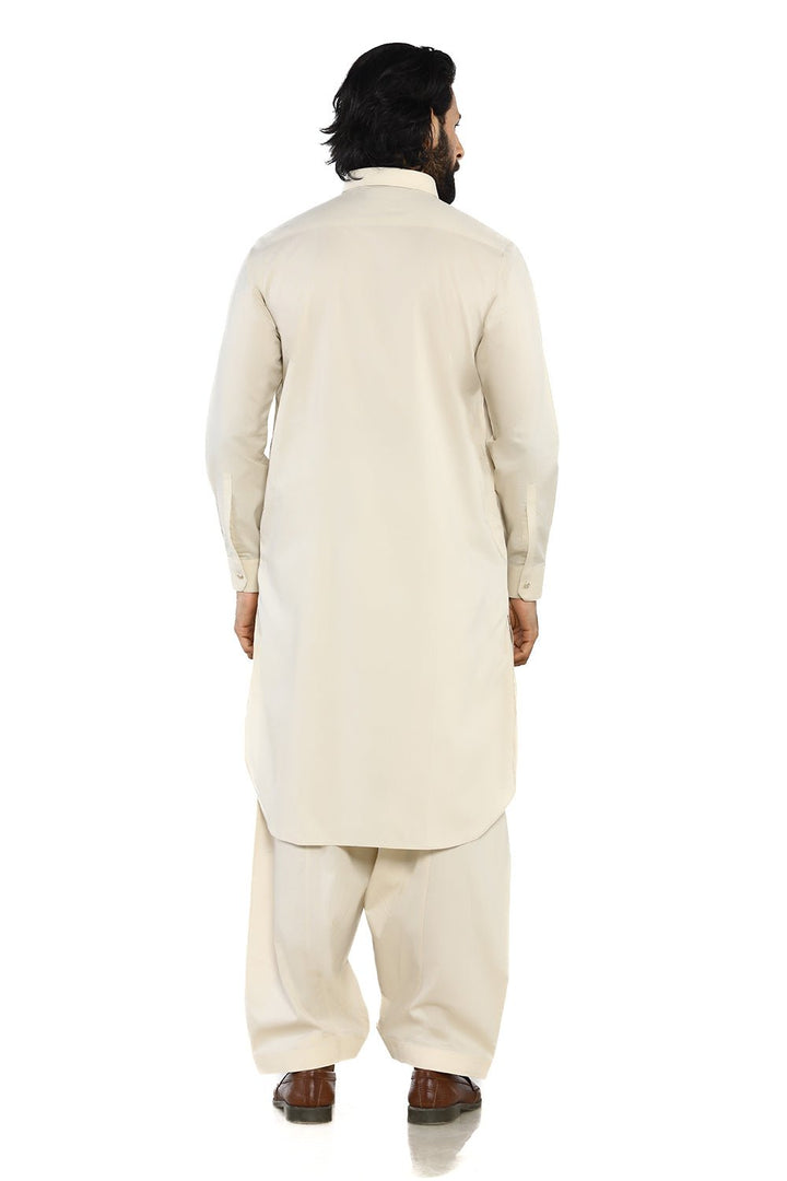 Beige Men Wash & Wear Shalwar Kameez - Prime Point Store