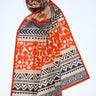 Beige Silk Printed Stole - Prime Point Store