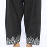 Black Cambric Embroidered Shalwar - Prime Point Store