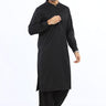 Black Cotton Mix Shalwar Kameez For Men - Prime Point Store
