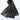 Black Raw Silk Stole - Prime Point Store