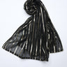 Black Raw Silk Stole - Prime Point Store