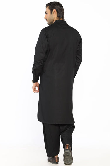 Black Wash & Wear Shalwar Kameez - Prime Point Store