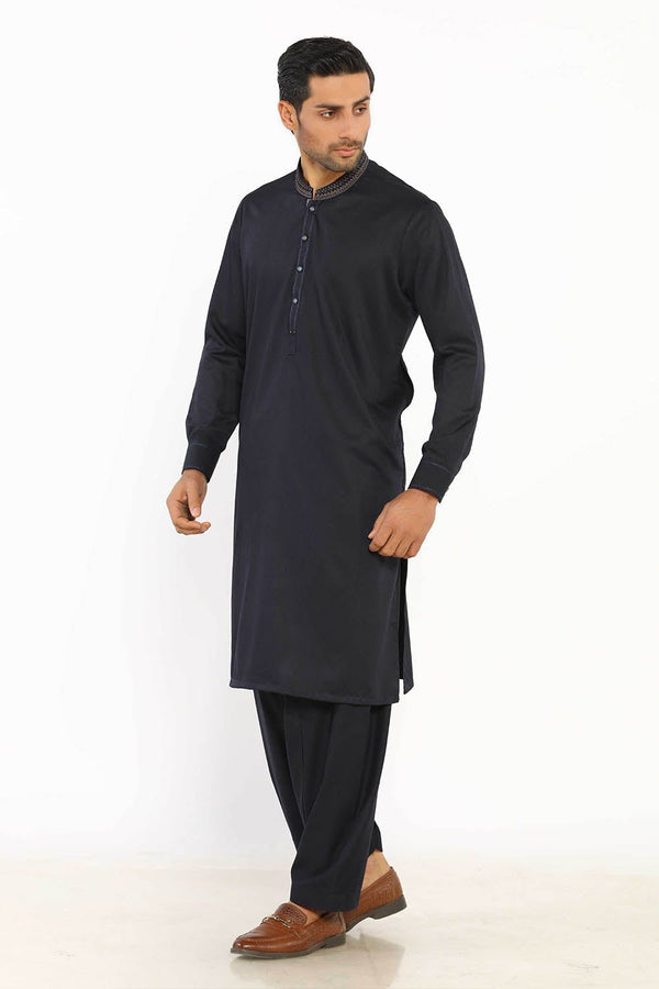 Black Wash & Wear Shalwar Kameez - Prime Point Store