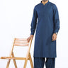 Blue Cotton Casual Shalwar Kameez For Men - Prime Point Store