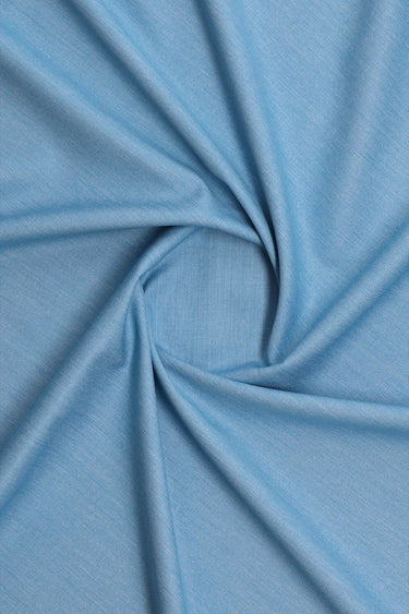 Blue Cotton Mix Unstitched Suit For Men - Prime Point Store