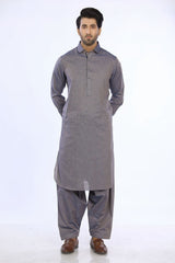 Blue Textured Casual Shalwar Kameez For Men - Prime Point Store