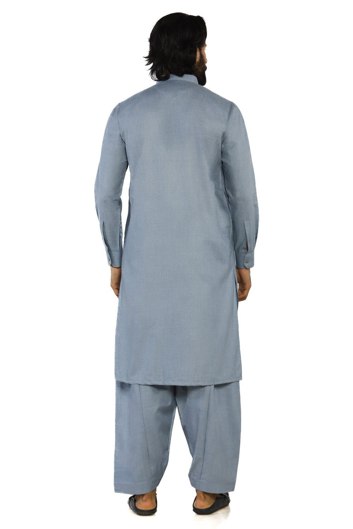 Blue Wash & Wear Men Shalwar Kameez - Prime Point Store