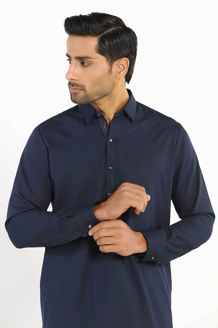 Blue Wash & Wear Shalwar Kameez - Prime Point Store