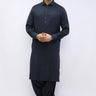 Blue Wool Casual Shalwar Kameez For Men - Prime Point Store
