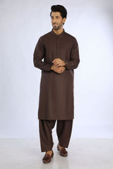 Brown Cotton Casual Shalwar Kameez For Men - Prime Point Store