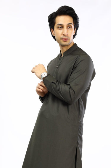 Brown Cotton Casual Shalwar Kameez For Men - Prime Point Store