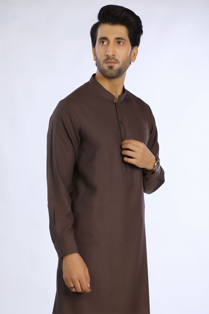 Brown Cotton Casual Shalwar Kameez For Men - Prime Point Store