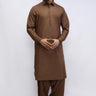 Brown Cotton Casual Shalwar Kameez For Men - Prime Point Store