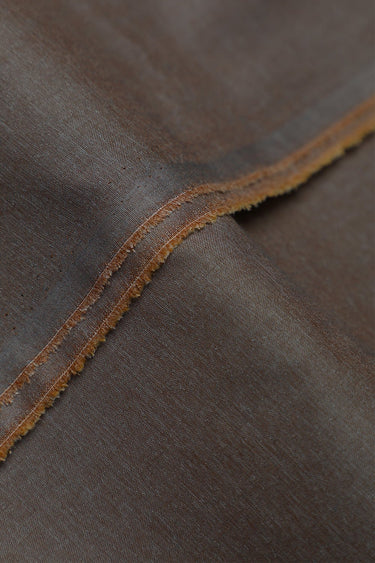 Brown Cotton Denim Unstitched Suit For Men - Prime Point Store