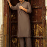 Brown Wash & Wear Shalwar Kameez For Men - Prime Point Store