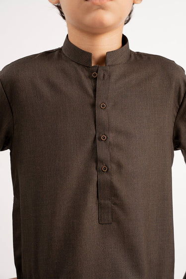 Brown Wash & Wear Shalwar Kameez - Prime Point Store