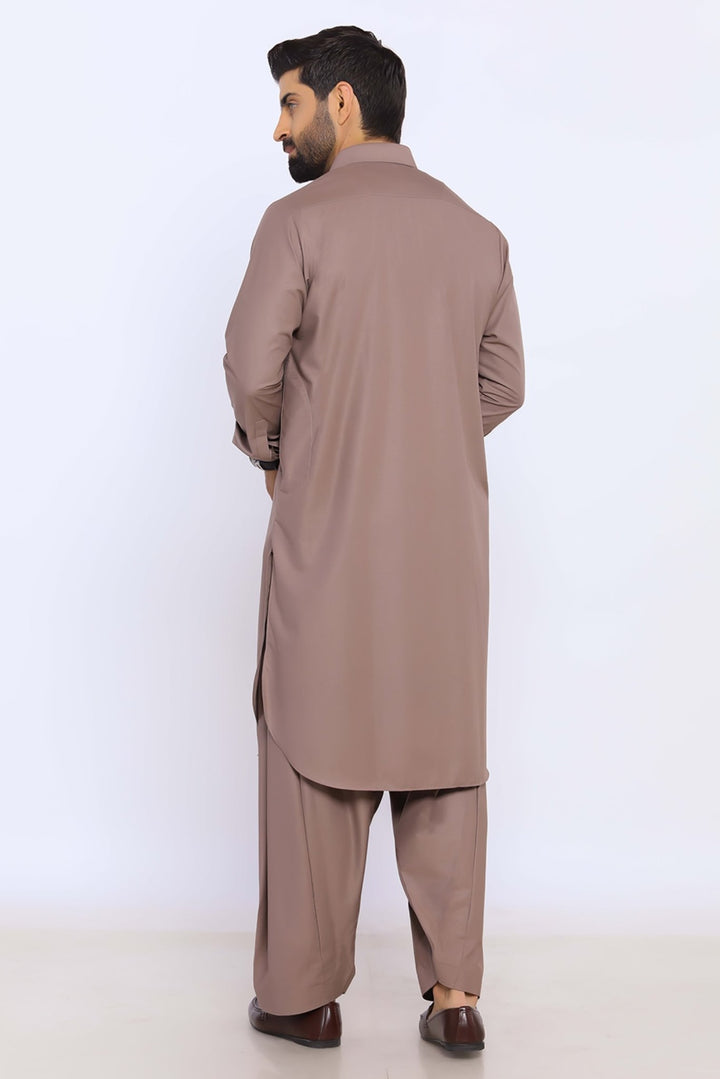 Brown Wash & Wear Shalwar Kameez - Prime Point Store