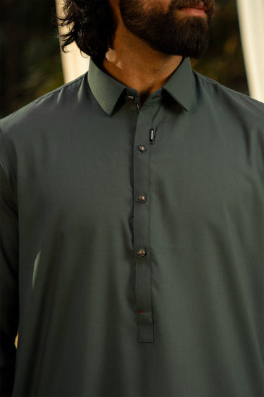 C/Grey Fashion Wash & Wear Shalwar Kameez For Men - Prime Point Store