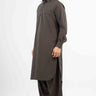 Charcoal Blended Casual Shalwar Kameez For Men - Prime Point Store