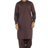 Choco Brown Men Wash & Wear Shalwar Kameez - Prime Point Store