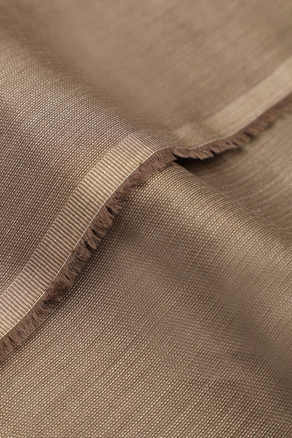 Cotton Brown Unstitched Suit For Men - Prime Point Store