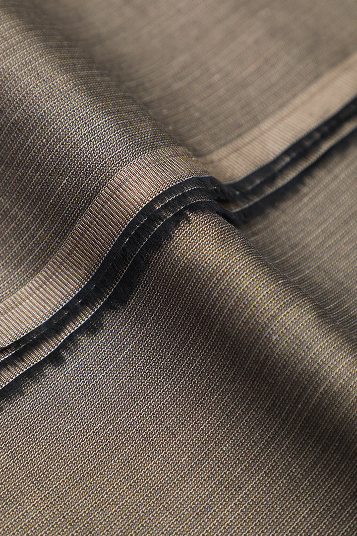 Cotton Light Brown Unstitched Suit For Men - Prime Point Store