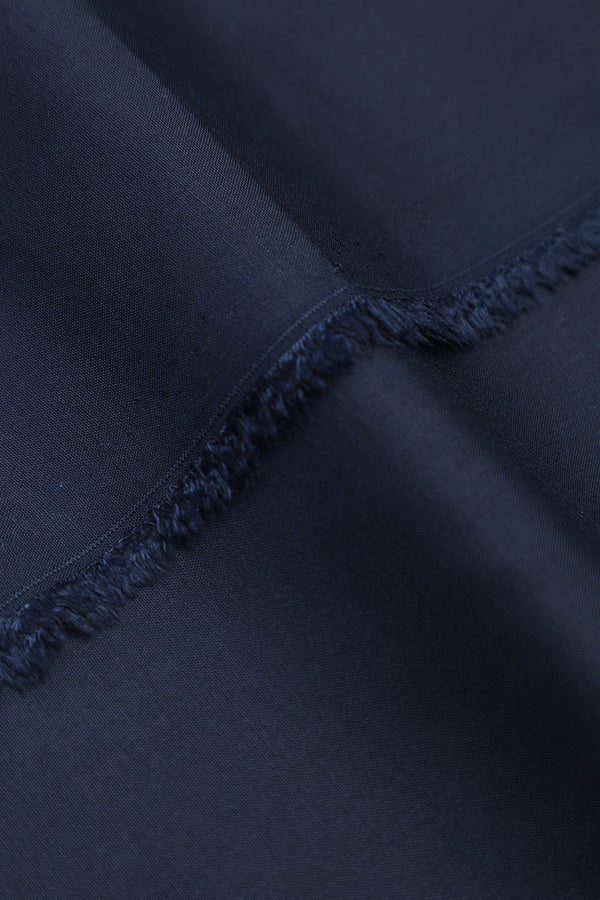 Cotton Navy Blue Unstitched Suit For Men - Prime Point Store