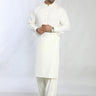 Cream Blended Casual Shalwar Kameez For Men - Prime Point Store