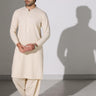 Cream Blended Casual Shalwar Kameez For Men - Prime Point Store