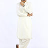 Cream Blended Casual Shalwar Kameez For Men - Prime Point Store