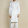 Cream PV Embroidered Kameez Shalwar For Men - Prime Point Store
