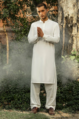 Cream PV Shalwar Kameez For Men - Prime Point Store