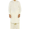 Cream Wash & Wear Men Shalwar Kameez - Prime Point Store