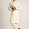 Cream Wash & Wear Shalwar Kameez For Men - Prime Point Store