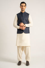 Dark Blue Waist Coat For Men - Prime Point Store