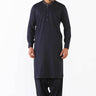 Dark Blue Wash & Wear Shalwar Kameez - Prime Point Store