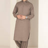 Dark Brown Cotton Casual Shalwar Kameez For Men - Prime Point Store