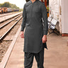 Dark Grey Men Unstitched Wash n Wear Suit - Prime Point Store