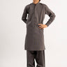 Dark Grey Wash & Wear Shalwar Kameez For Boy - Prime Point Store