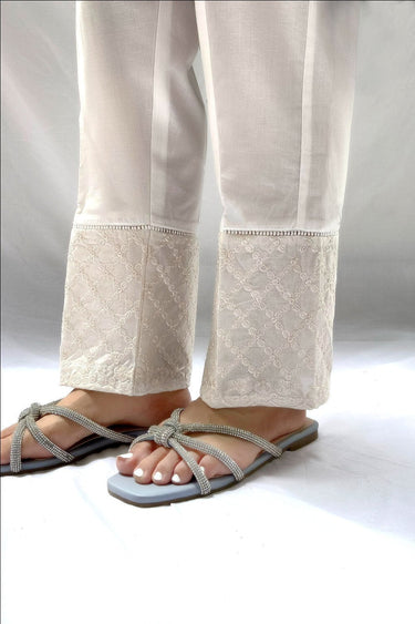 Embroidered Straight Pants - Prime Point Store