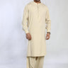 Fawn Blended Casual Shalwar Kameez For Men - Prime Point Store