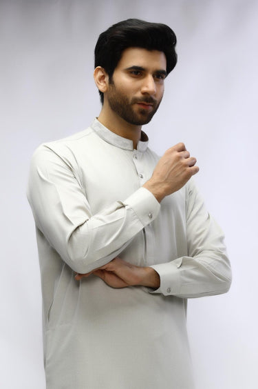 Fawn Blended Shalwar Kameez For Men - Prime Point Store