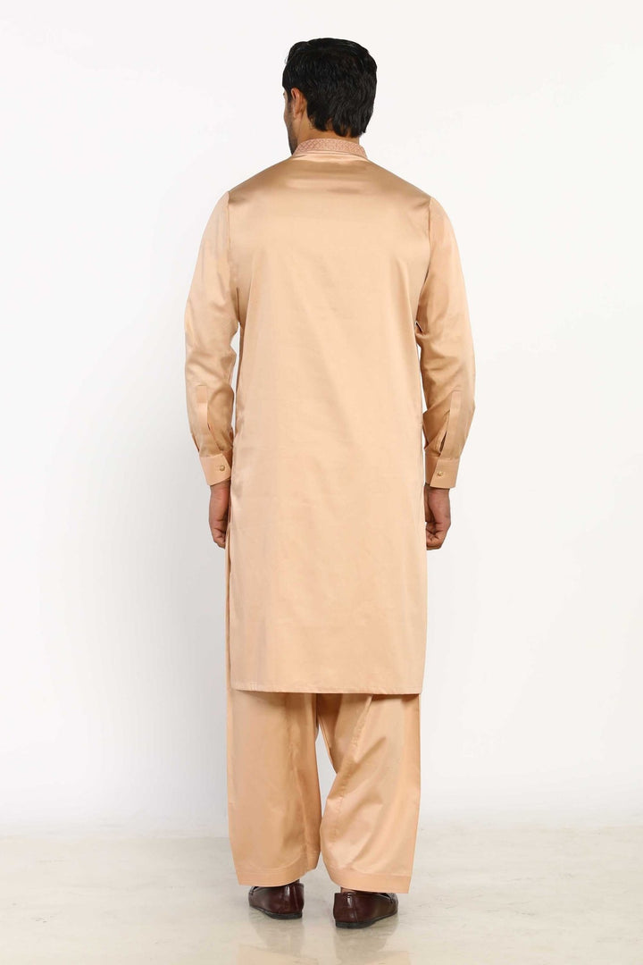 Fawn Cotton Casual Shalwar Kameez For Men - Prime Point Store