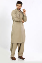 Fawn Cotton Casual Shalwar Kameez For Men - Prime Point Store