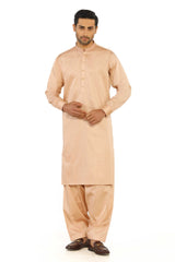 Fawn Cotton Casual Shalwar Kameez For Men - Prime Point Store