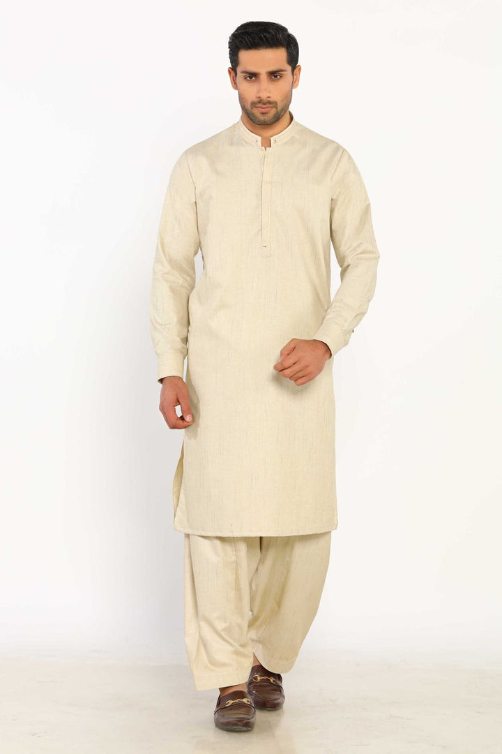 Fawn Wash & Wear Shalwar Kameez - Prime Point Store