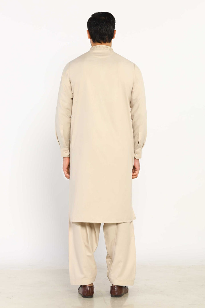 Fawn Wash & Wear Shalwar Kameez - Prime Point Store